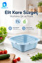 Elite Square Strainer 7 L Bpa Free Blue - 5