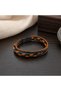 Kuzey Knitted Leather Men's Bracelet – Black & Tan Double Layer Design - 2