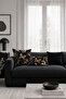 Gold Butterfly Marble Patterned 3-Piece Throw Pillow Cover - 2