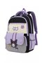 Primary School School Bag Set of 3 Girls' Waterproof Imported Fabric Thermal Lunch Bag and Pencil Case Orthopedic Back Support (Kuromi Figured) - 4