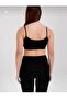 Women's Colorful 5-Piece Sports Bra with String Straps and Padded Half Tank Top - 3