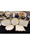 Gold Gilded 5 Piece Porcelain Presentation and Serving Set Aym9930A