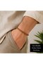 Wristane Braided Leather Men's Bracelet – Tan with Steel Detail