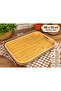 Presentation Tray - Bamboo Tray - Rectangular Tray - Tea Tray - Coffee Tray - Three-Compartment. 46*33 - 3
