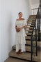 Cream Layered Flounce Belted Dress - 3