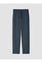 Navy Blue Regular Fit Striped Men's Pajama Bottoms - 4