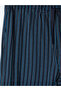 Navy Blue Regular Fit Striped Men's Pajama Bottoms - 6