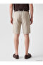 Nevavm Regular Fit Belted Men's Shorts with Difference - 4