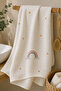 Washed 100% Cotton Muslin Baby Blanket Multi-Purpose Cover 120X120 cm - 7