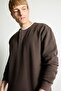 Regular Fit Waffle Textured Henley Collar Long Sleeve Basic T-Shirt I2067Ax26Au - 4