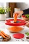 4.5 L Glass Mixer Bowl – Multi-Purpose Kitchen Bowl with Lid and Grater - 2
