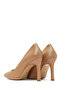 Women's Beige Thin Heeled Leather Stiletto Af210001Dv - 6