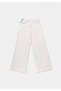 Regular Fit Mid Waist Straight Women's White Sweatpants - 5