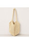 Hand-Knitted Unlined Straw Bag - 2
