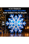 High Quality 2Pcs 70cm Red Blue Snowflake Foil Balloon Blue Red Snowflake Christmas Balloon - 4