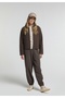 Regular Fit Zippered Unlined Women's Brown Jacket - 3