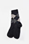 Men's Navy Blue Single Socks - 2