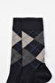 Men's Navy Blue Single Socks - 3