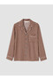 Shirt Roba Collar Checkered Embroidered Women's Pajama Set from Uzg Store for Style Enthusiasts - 2