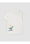 Nevavm Oval Collar Printed Boys' T-Shirt with Difference - 3