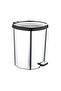 Ozer 50L Metallic Plastic Pedal Bin