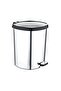 Ozer 50L Metallic Plastic Pedal Bin - 3