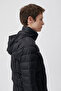 Stand-Up Collar Jacket Black Women's Jacket - 4