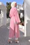 Slit Long Tunic Y0163 - Pink - 4