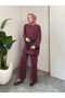 Elegant Model Pike Fabric Women's Top and Bottom Set