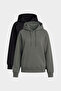 Standard Hooded 2-Pack Black-Khaki Women's Sweatshirt - 97321