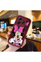 Realme C63 Compatible Case Camera Protector Cartoon Pattern Maroon Lover Couple Silicone Phone Case