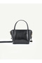 Black Shk342 Faux Leather, Zippered, Bow Detail, Long Strap, Hand, Arm and Shoulder Bag - 6