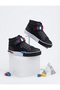 Children's Long Ankle Boots with Velcro and Laces for All Seasons - Black Blue - 3