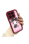Mi 15 5g Compatible Case Camera Protector Cartoon Pattern Maroon Lover Couple Silicone Phone Case - 2
