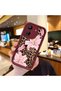 Xiaomi Redmi 13C Compatible Case Camera Protector Floral Case Burgundy Lover Couple Silicone Phone Case