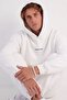 Unisex Oversize Tracksuit Set Champ & Leisure Printed White – 3 Yarns, Hooded Top, Elastic Bottom - 4