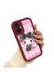 Tecno Camon 19 Neo Compatible Case Camera Protector Cartoon Pattern Maroon Lover Couple Silicone Phone Case - 3