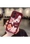 Xiaomi Redmi 13C Compatible Case Camera Protector Floral Case Burgundy Lover Couple Silicone Phone Case