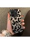 Redmi Note 14 4g Compatible Black Leopard Print Silicone Phone Case, Shock Protection