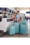 4PC ABS Hardside Luggage Set 14/20/24/28 Inch | Lightweight Carry-On & Checked Suitcase with TSA Lock & 360° Spinner Wheels, Includes Travel Makeup Case, Unisex Luggage Set for All Travelers - 8