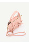 Pink Shk342 Faux Leather, Zippered, Bow Detail, Long Strap, Hand, Arm and Shoulder Bag - 7