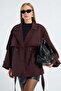Beli Belted Double-Breasted Collar Oversize Trench Coat