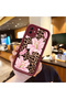 Samsung Galaxy A04 Compatible Case Camera Protective Flower Case Burgundy Lover Couple Silicone Phone Case