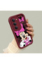 Redmi 15 5g Compatible Case Camera Protector Cartoon Pattern Maroon Lover Couple Silicone Phone Case - 3