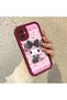 Samsung Galaxy A05 Compatible Case Camera Protector Cartoon Pattern Maroon Lover Couple Silicone Phone Case - 2