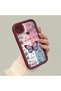 Xiaomi Poco C31 Compatible Case Camera Protector Stitch Pattern Maroon Lover Couple Silicone Phone Case - 2