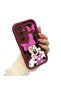 Samsung Galaxy A25 Compatible Case Camera Protector Cartoon Pattern Maroon Lover Couple Silicone Phone Case - 3