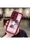 Samsung Galaxy S22 Ultra Compatible Case Camera Protector Cartoon Pattern Maroon Lover Couple Silicone Phone Case
