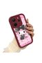 Xiaomi Redmi Note 14 4g Compatible Case Camera Protective Cartoon Pattern Maroon Lover Couple Silicone Phone Case - 3