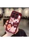 Mi 15t Compatible Case Camera Protector Floral Case Burgundy Lover Couple Silicone Phone Case